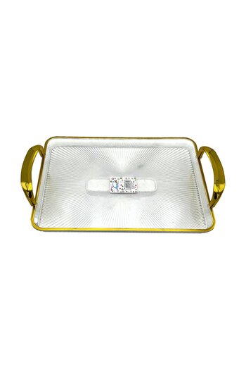 Home Clear Polypropylene Serving Tray 34x21 cm – Durable MK06/60C-3421
