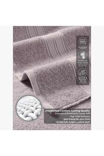 Generic DONETELLA 2-Piece 600 GSM Combed Cotton Bath Sheet Set - 85x172 cm