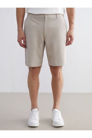 LC Waikiki Beige Standard Fit Men's Shorts