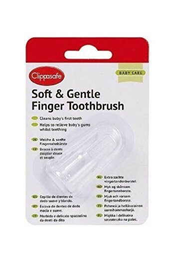 Clippasafe Finger Toothbrush With Storage Case - Packaging May Vary