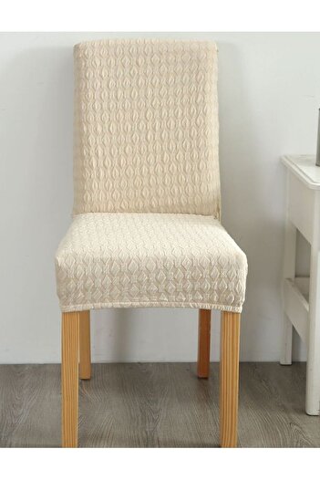 HALAMODO Waterproof Beige Thick Chair Covers Set of 4