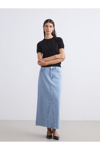 LC Waikiki Indigo Standard Fit Jean Skirt
