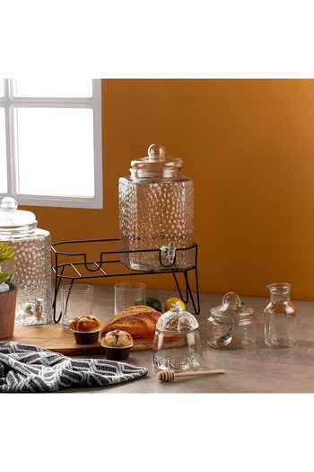 Generic Newburg Honey Jar with Dipper - 500 ml