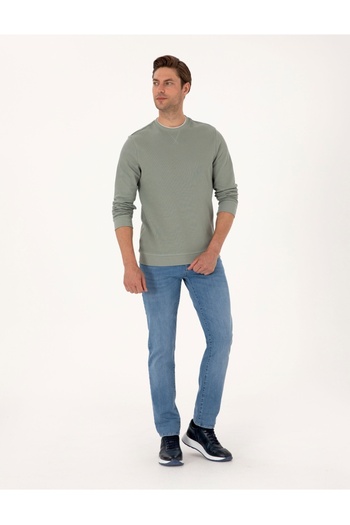 Pierre Cardin 100% Cotton Textured Regular Fit Sweatshirt