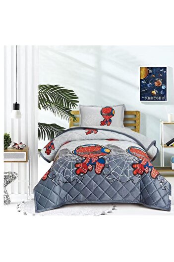MİNG Lİ 3 Pieces Kids Winter Velvet Fur Quilt Set Twin Size Includes Quilt Set, Fitted Sheet, Pillowcase