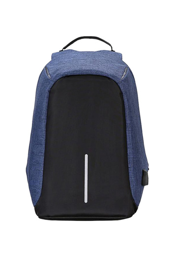 HALAMODO Black and Blue Anti-Theft Backpack for 15.6 Laptop