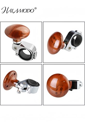 HALAMODO Steering Wheel Knob Spinners, Vehicle Steering Wheel Spinners Ball Durable Knob for Boat Cars Trucks