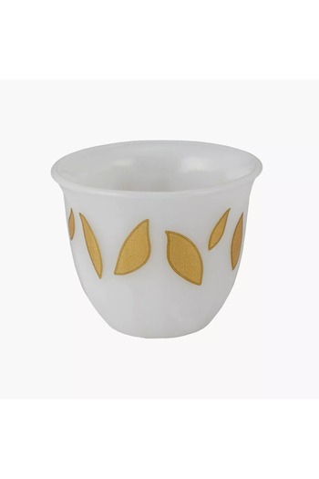 Generic Al Saif 12-Piece Porcelain Qahwa Cup Set - Large