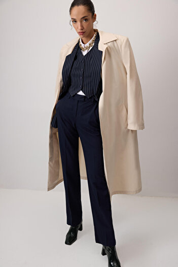 Touché Privé Striped Vest Jacket Set