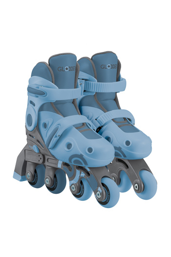 Globber Learning 2-In-1 Inline Adjustable Skates (Blueberry, S/M)