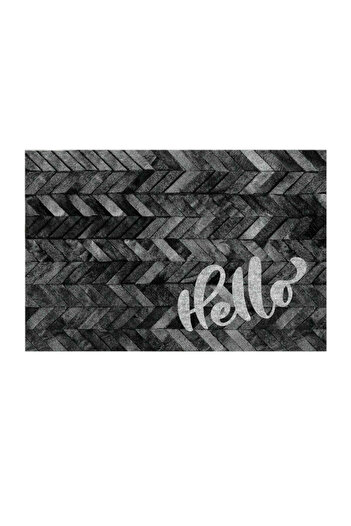 Chilai Home 877CHL1150 Doormat, 40x60 cm, PVC, Gray/Black