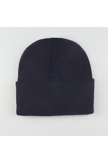 ZERO LAND Hn-Shop Double Layer 1St Grade Colorful Beanie Wholesale Beanie Gloves -Navy Blue