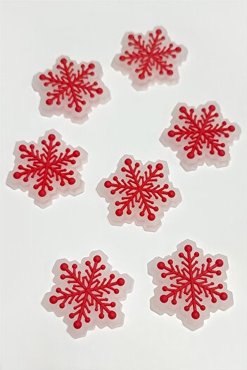 ZERO LAND Hn-Shop Snowflake Silicone Figure 1 Piece-Red