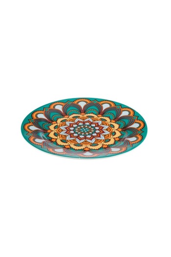 ORIAN 26 cm Flat Decorated Porcelain Serving Dish 1 Piece