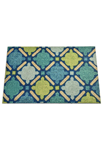 Chilai Home 877CHL1022 Doormat, 45x70 cm, PVC, Green/Blue