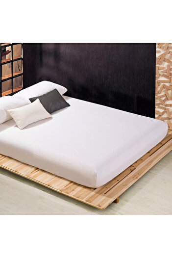 hsc Bed Sheet with Elastic 140x200 cm, White