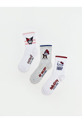 LC Waikiki Peak Нов сезон Hello Kitty моделни момичешки чорапи, 3-пакет