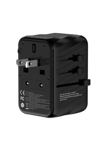 EONE 45W Universal Charger with 5 USB Ports, White