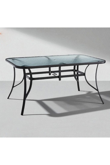 DEC5 Glass and metal dressing table, distinctive design