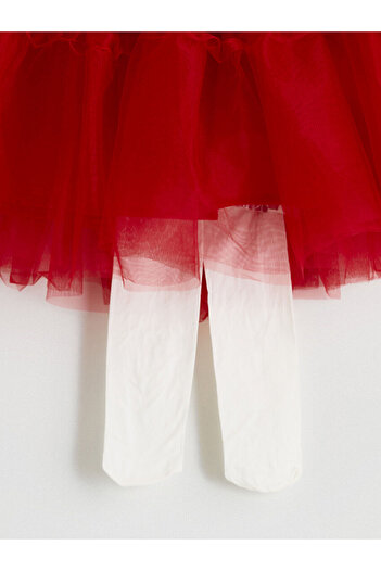 LC Waikiki Peak New Season Elastic Waist Girls' Tutu Skirt and Pantyhose Set of 2