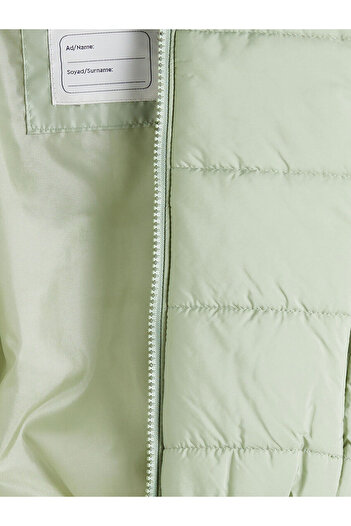 LC Waikiki Green Hooded Girl's Puffer Jacket