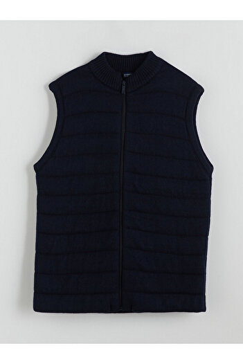 LC Waikiki Navy Blue Boy's Knitwear Cardigan
