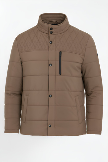 CIVILTIPOLO Men's Regular Washable Regular Quilted Coat & Jacket with Inner Pockets and Fur Lining