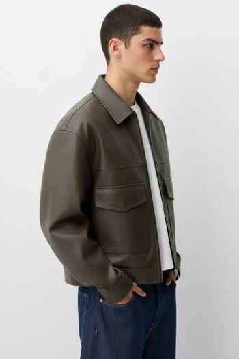 KOCCI New season oversize trend premium men's leather jacket