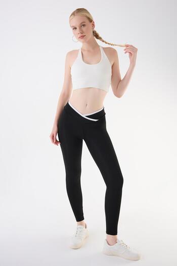 İmaj 489 Black Color Recovery and Extra Stretch Effect Normal Waist Leggings
