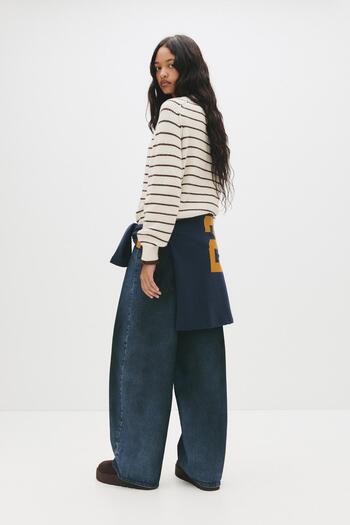 Pull & Bear Fitilli örgü kazak