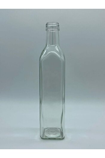 Viyalente 2-Piece 250 Cc Glass Maraska Bottle – Olive Oil, Vinegar, and Sauce Storage Bottle with Leak-Proof Cap