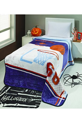 Kotonia Home Lacassa blanket - Basketball for a single bed, size 160x220 cm