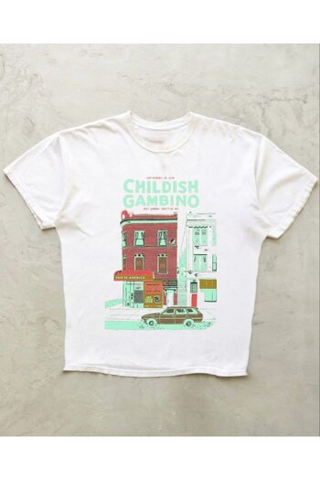 MAYDAY CULTURE Childish Gambino White Sitting on It Mold Lycra Stretchy Y2K Pinterest Baby Tee Crop Top