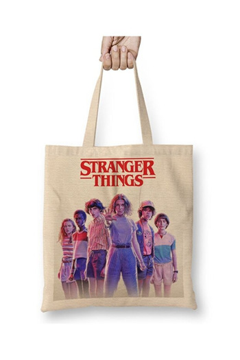 Toyaso Stranger Things Tote Bag Τσάντα αγορών με μακριά λαβή Τσάντα παραλίας