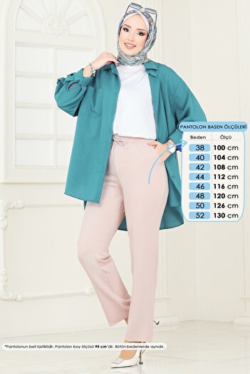 ModaMerve Buy Elastic Waist Pants 6626Yg95-Ms Vizyon