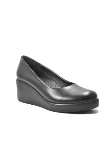 Onlo Ayakkabı 244 Genuine Leather Orthopedic Wedge Heeled Women's Shoes