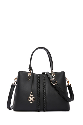 Derimod Women's Black Long Strap Classic Shoulder Bag 25Wbd2833Ft