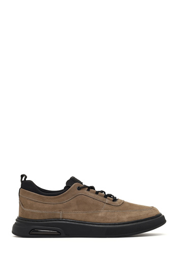 Derimod Men's Mink Lace-Up Nubuck Leather Casual Shoes 25Wfd6424V3