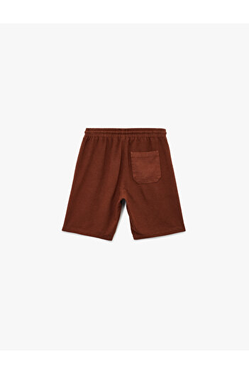 Koton Linen Viscose Blend Pocket Detailed Waist Tie Shorts
