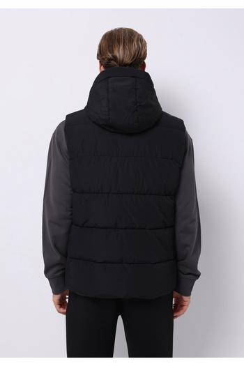 Colin's Slim Fit Men's Black Vest