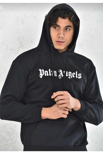 Mythologie Унисекс суитшърт с качулка и принт Palm Angels