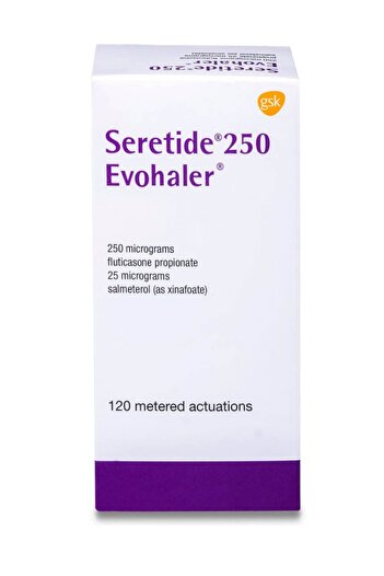 GSK Seretide 250 mcg Evohaler 120 sprays