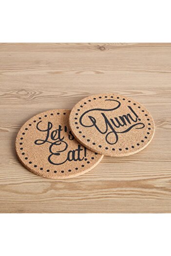 Generic Saida Cork Trivet - Set of 2