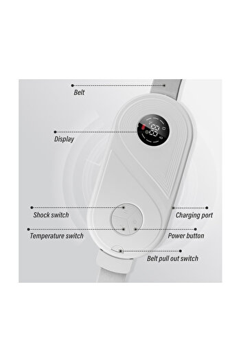 Generic Period Heating Pad for Cramps – Portable Menstrual Heat Belt with 3 Heat Levels, Lightweight