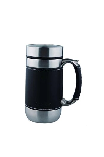 Haers Leather steel cup, 0.6 liter capacity