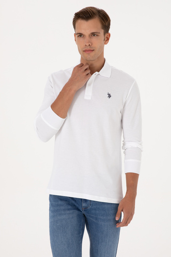 U.S. Polo Assn. Men's White Basic Sweatshirt 50307688-Vr013