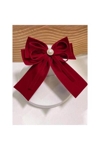 Pursehuit Red velvet hair bow, Asya C10