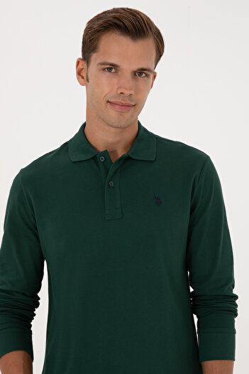 U.S. Polo Assn. Men's Dark Green Basic Sweatshirt 50307688-Vr079