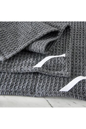 Generic Charcoal 2-Piece Kitchen Towel Set - 45x65 cm