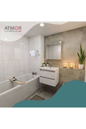 Atmor Instant water heater, electric, for shower, 3 heating levels, 2 kW, 3.5 kW, 5.5 kW, protection...